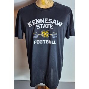 Kennesaw State Owls KSU Football Adidas Mens Athletic Shirt L Large Black